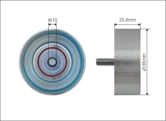 Caffaro 500544 Idler Pulley 500544: Buy near me in Poland at 2407.PL - Good price!