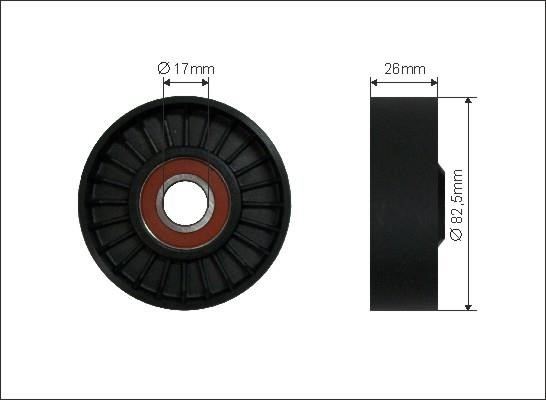 Caffaro 500281 V-ribbed belt tensioner (drive) roller 500281: Buy near me in Poland at 2407.PL - Good price!