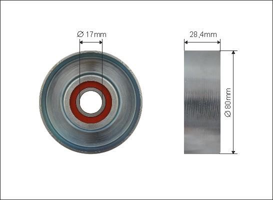 Caffaro 500487 V-ribbed belt tensioner (drive) roller 500487: Buy near me in Poland at 2407.PL - Good price!