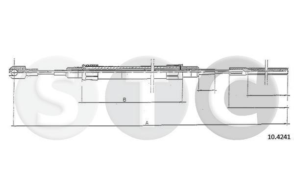 STC T480644 Cable Pull, parking brake T480644: Buy near me in Poland at 2407.PL - Good price!