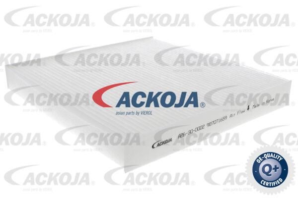 Ackoja A26-30-0002 Filtr kabinowy A26300002: Atrakcyjna cena w Polsce na 2407.PL - Zamów teraz!