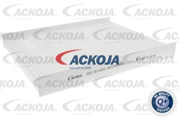 Ackoja A52-30-0024 Filtr kabinowy A52300024: Dobra cena w Polsce na 2407.PL - Kup Teraz!