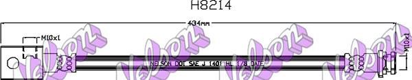 Brovex-Nelson H8214 Тормозной шланг H8214: Отличная цена - Купить в Польше на 2407.PL!