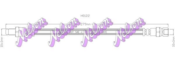 Brovex-Nelson H0122 Brake Hose H0122: Buy near me at 2407.PL in Poland at an Affordable price!