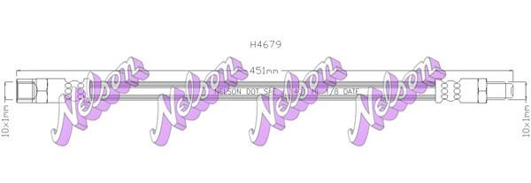 Brovex-Nelson H4679 Przewód hamulcowy elastyczny H4679: Dobra cena w Polsce na 2407.PL - Kup Teraz!