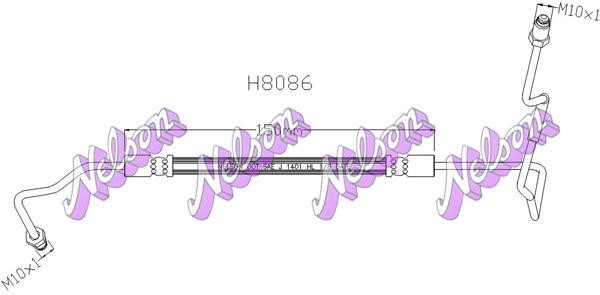 Brovex-Nelson H8086 Przewód hamulcowy elastyczny H8086: Dobra cena w Polsce na 2407.PL - Kup Teraz!