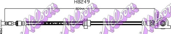 Brovex-Nelson H8249 Тормозной шланг H8249: Отличная цена - Купить в Польше на 2407.PL!