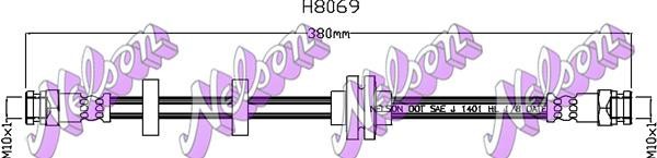 Brovex-Nelson H8069 Brake Hose H8069: Buy near me at 2407.PL in Poland at an Affordable price!