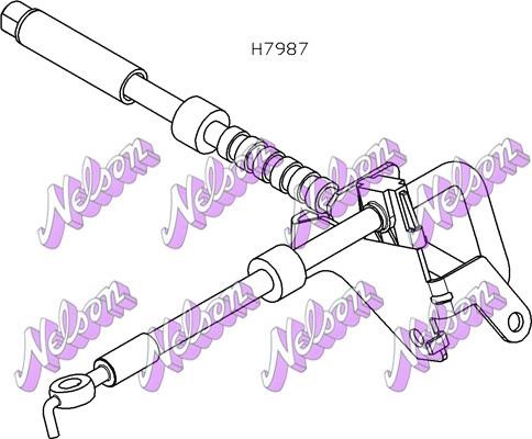 Brovex-Nelson H7987 Przewód hamulcowy elastyczny H7987: Dobra cena w Polsce na 2407.PL - Kup Teraz!