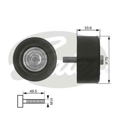 Gates 36174 Bypass roller 36174: Buy near me in Poland at 2407.PL - Good price!