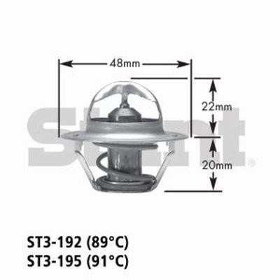 Gates ST3-195 Thermostat, coolant ST3195: Buy near me in Poland at 2407.PL - Good price!