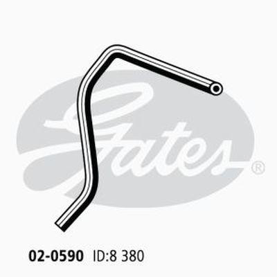 Gates 02-0590 Heater hose 020590: Buy near me at 2407.PL in Poland at an Affordable price!
