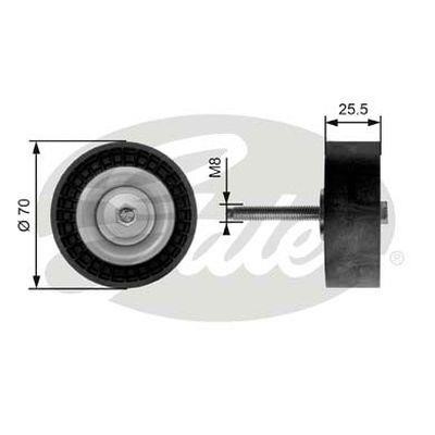 Gates 36204 Deflection/guide pulley, v-ribbed belt 36204: Buy near me in Poland at 2407.PL - Good price!