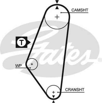 Gates T081 Ремень ГРМ T081: Купить в Польше - Отличная цена на 2407.PL!