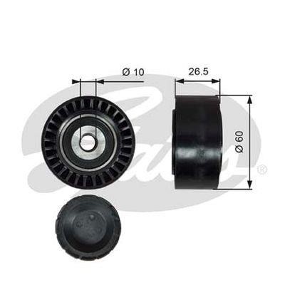 Gates 36190 Deflection/guide pulley, v-ribbed belt 36190: Buy near me in Poland at 2407.PL - Good price!