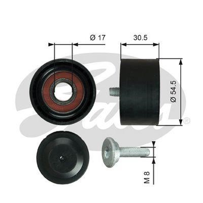 Gates 36375 Deflection/guide pulley, v-ribbed belt 36375: Buy near me in Poland at 2407.PL - Good price!