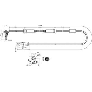 Cargo 182323 Sensor, wheel speed 182323: Buy near me in Poland at 2407.PL - Good price!