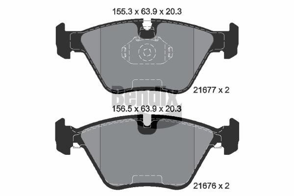 Bendix USA BPD1829 Brake Pad Set, disc brake BPD1829: Buy near me in Poland at 2407.PL - Good price!