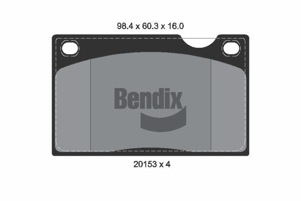 Bendix USA BPD1686 Тормозные колодки дисковые, комплект BPD1686: Отличная цена - Купить в Польше на 2407.PL!