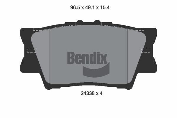 Bendix USA BPD1271 Brake Pad Set, disc brake BPD1271: Buy near me in Poland at 2407.PL - Good price!