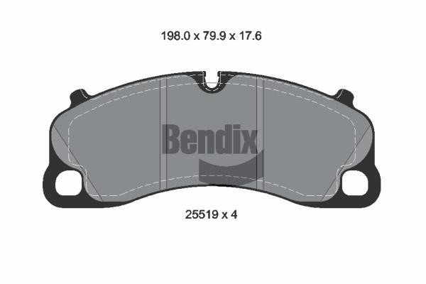 Bendix USA BPD2361 Гальмівні колодки, комплект BPD2361: Приваблива ціна - Купити у Польщі на 2407.PL!