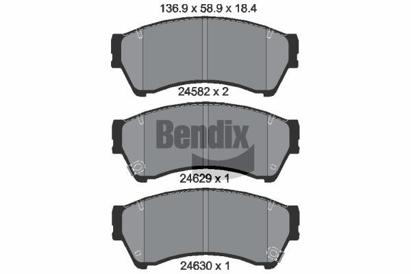 Bendix USA BPD1451 Тормозные колодки дисковые, комплект BPD1451: Отличная цена - Купить в Польше на 2407.PL!