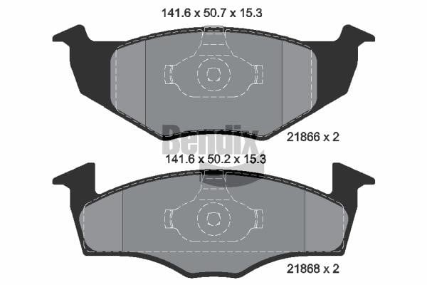 Bendix USA BPD1131 Brake Pad Set, disc brake BPD1131: Buy near me in Poland at 2407.PL - Good price!