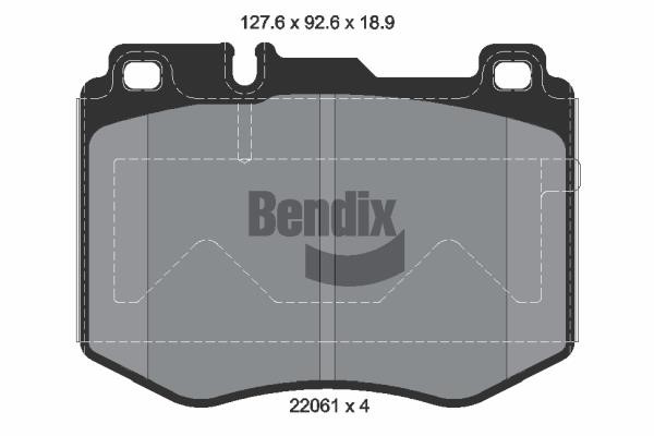 Bendix USA BPD1280 Klocki hamulcowe, zestaw BPD1280: Dobra cena w Polsce na 2407.PL - Kup Teraz!