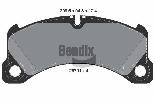 Bendix USA BPD2261 Тормозные колодки дисковые, комплект BPD2261: Отличная цена - Купить в Польше на 2407.PL!