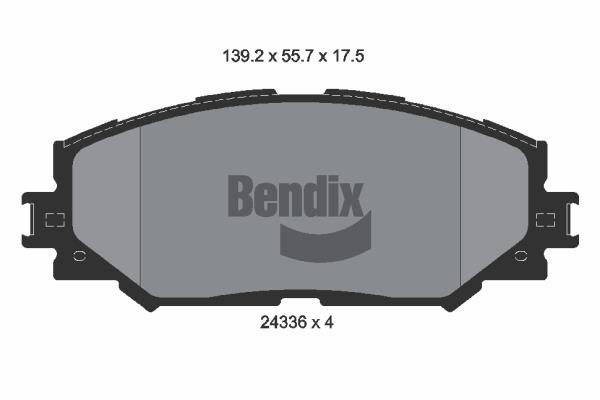 Bendix USA BPD1517 Brake Pad Set, disc brake BPD1517: Buy near me in Poland at 2407.PL - Good price!