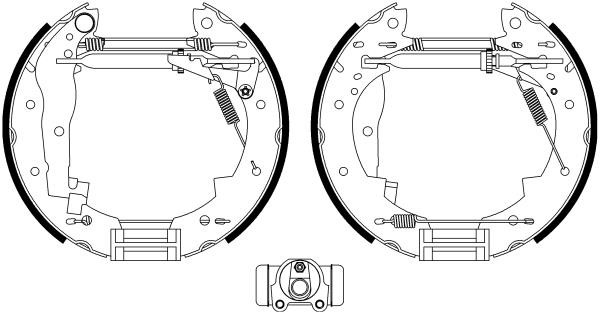 Bendix USA BXK2019 Brake shoe set BXK2019: Buy near me in Poland at 2407.PL - Good price!