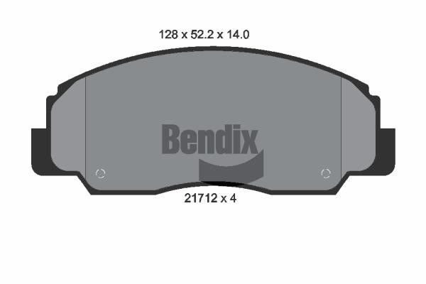 Bendix USA BPD1836 Тормозные колодки дисковые, комплект BPD1836: Отличная цена - Купить в Польше на 2407.PL!