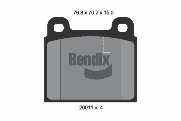Bendix USA BPD1675 Гальмівні колодки, комплект BPD1675: Приваблива ціна - Купити у Польщі на 2407.PL!