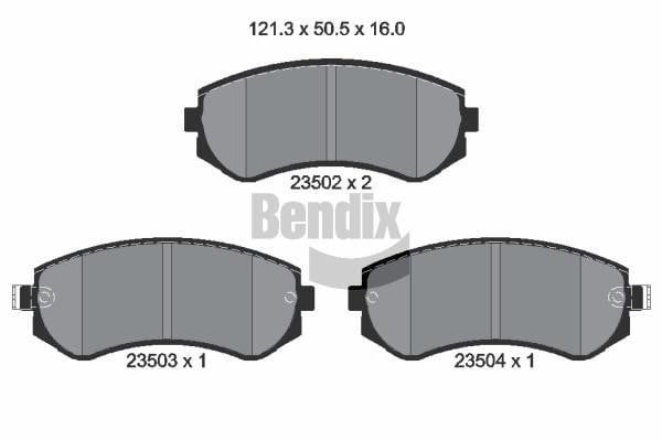 Bendix USA BPD1995 Brake Pad Set, disc brake BPD1995: Buy near me in Poland at 2407.PL - Good price!