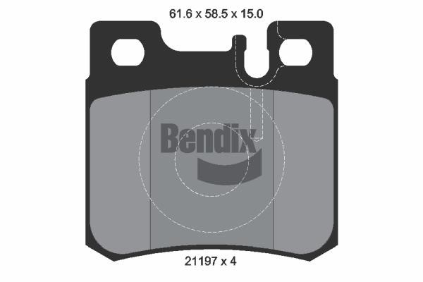 Bendix USA BPD1765 Brake Pad Set, disc brake BPD1765: Buy near me in Poland at 2407.PL - Good price!