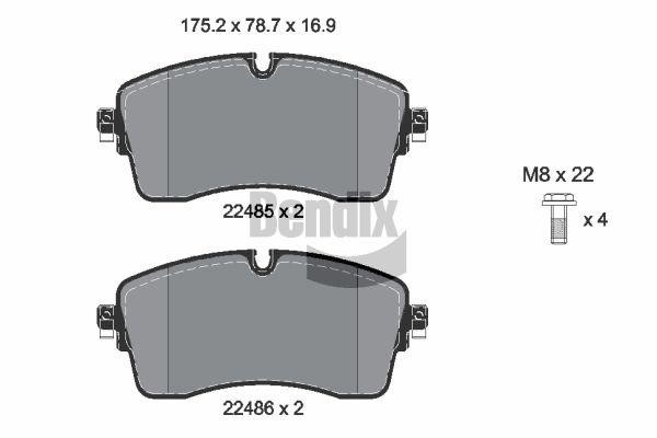 Bendix USA BPD2356 Brake Pad Set, disc brake BPD2356: Buy near me in Poland at 2407.PL - Good price!