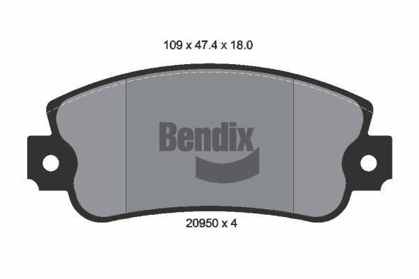 Bendix USA BPD1111 Klocki hamulcowe, zestaw BPD1111: Atrakcyjna cena w Polsce na 2407.PL - Zamów teraz!