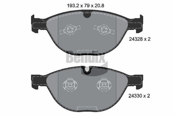 Bendix USA BPD2129 Brake Pad Set, disc brake BPD2129: Buy near me in Poland at 2407.PL - Good price!