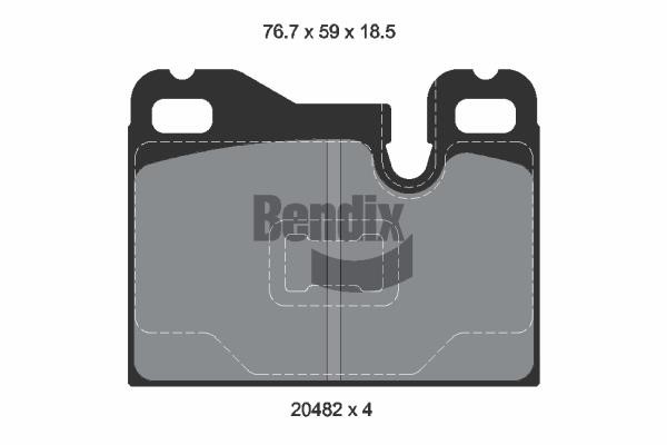 Bendix USA BPD1709 Тормозные колодки дисковые, комплект BPD1709: Отличная цена - Купить в Польше на 2407.PL!