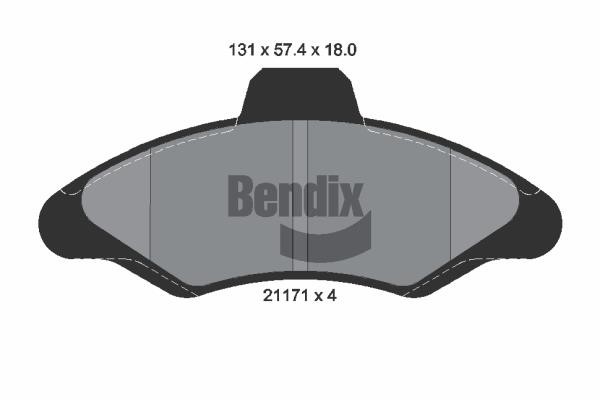 Bendix USA BPD1759 Klocki hamulcowe, zestaw BPD1759: Dobra cena w Polsce na 2407.PL - Kup Teraz!
