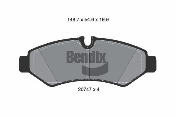 Bendix USA BPD1632 Brake Pad Set, disc brake BPD1632: Buy near me in Poland at 2407.PL - Good price!
