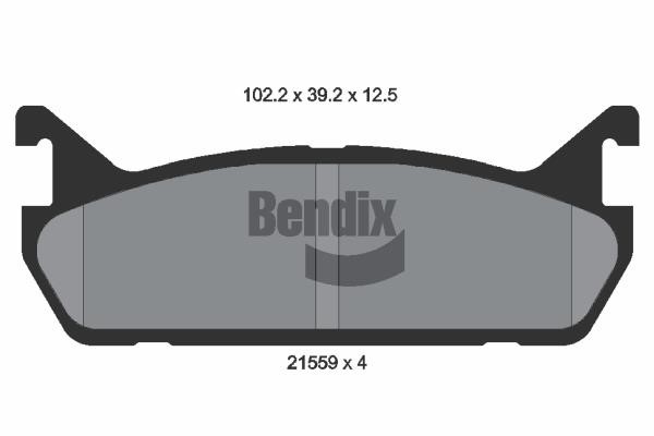 Bendix USA BPD1811 Klocki hamulcowe, zestaw BPD1811: Dobra cena w Polsce na 2407.PL - Kup Teraz!