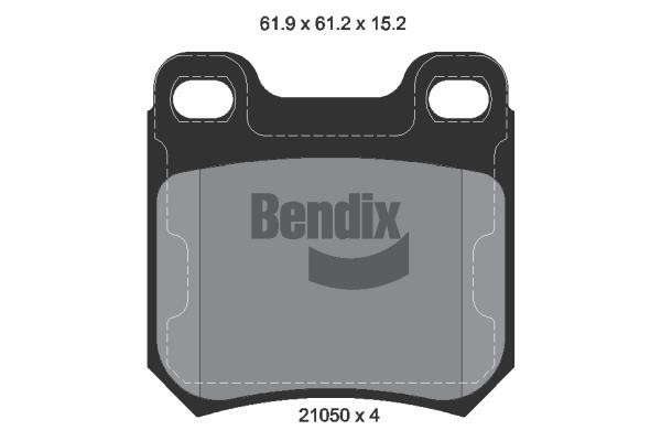 Bendix USA BPD1744 Brake Pad Set, disc brake BPD1744: Buy near me at 2407.PL in Poland at an Affordable price!