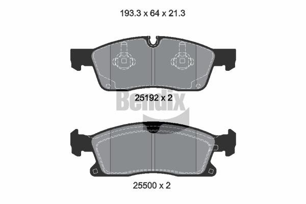 Bendix USA BPD1378 Brake Pad Set, disc brake BPD1378: Buy near me in Poland at 2407.PL - Good price!