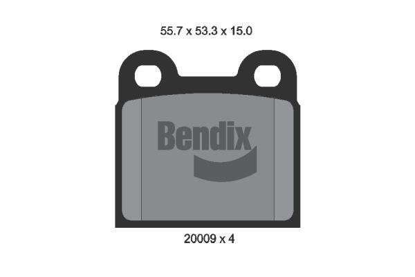 Bendix USA BPD1674 Гальмівні колодки, комплект BPD1674: Приваблива ціна - Купити у Польщі на 2407.PL!