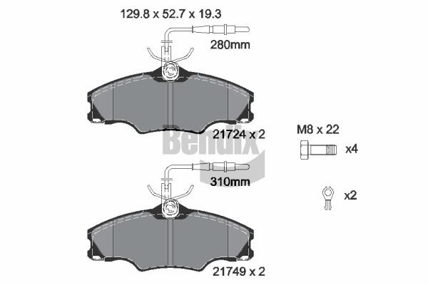 Bendix USA BPD1840 Brake Pad Set, disc brake BPD1840: Buy near me in Poland at 2407.PL - Good price!