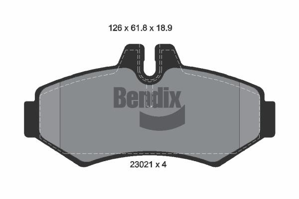 Bendix USA BPD1905 Гальмівні колодки, комплект BPD1905: Приваблива ціна - Купити у Польщі на 2407.PL!