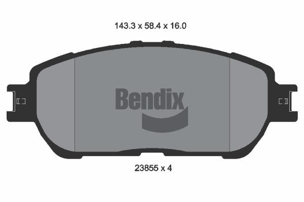 Bendix USA BPD2056 Гальмівні колодки, комплект BPD2056: Приваблива ціна - Купити у Польщі на 2407.PL!