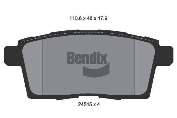 Bendix USA BPD2167 Гальмівні колодки, комплект BPD2167: Приваблива ціна - Купити у Польщі на 2407.PL!