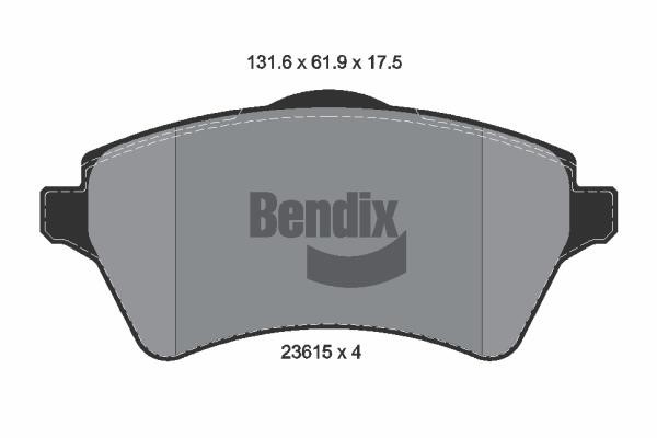 Bendix USA BPD1332 Brake Pad Set, disc brake BPD1332: Buy near me in Poland at 2407.PL - Good price!